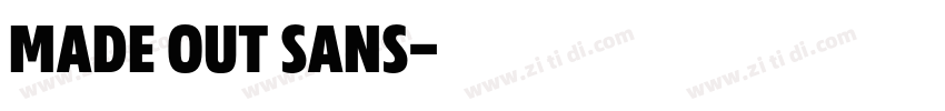 MADE OUT SANS字体转换